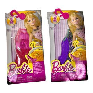 Lot of 2 New Barbie Doll Dress Up Fashion Style Fancy Dresses